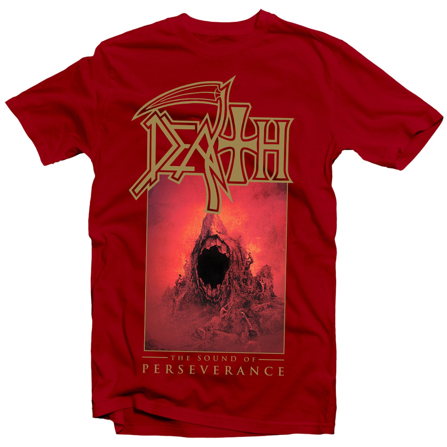 gear of the dark merch Death "The Sound Of Perseverance (Dark Red)" T-Shirt – Relapse Records Official Store