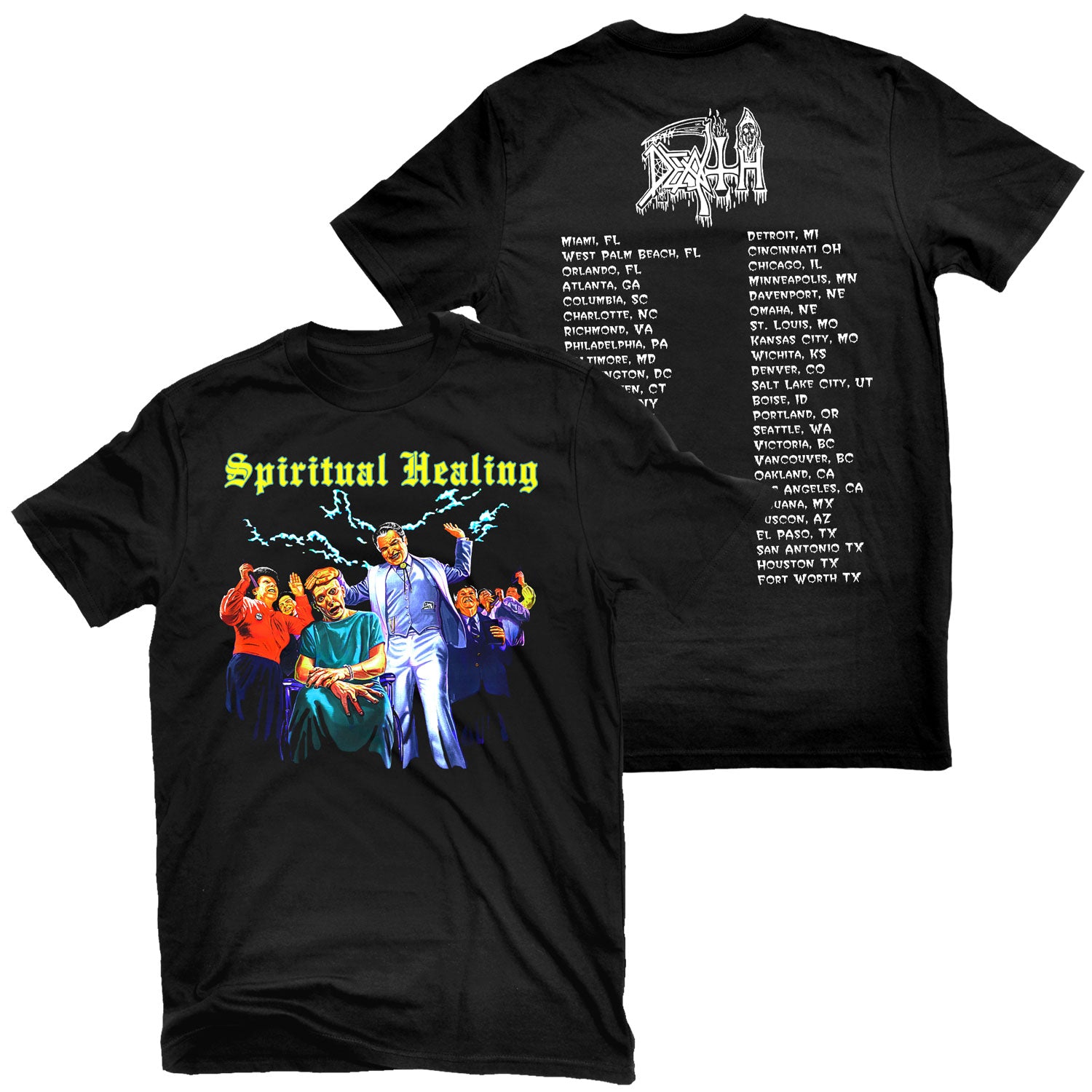 Death "Spiritual Healing North American Tour - 1990" T-Shirt