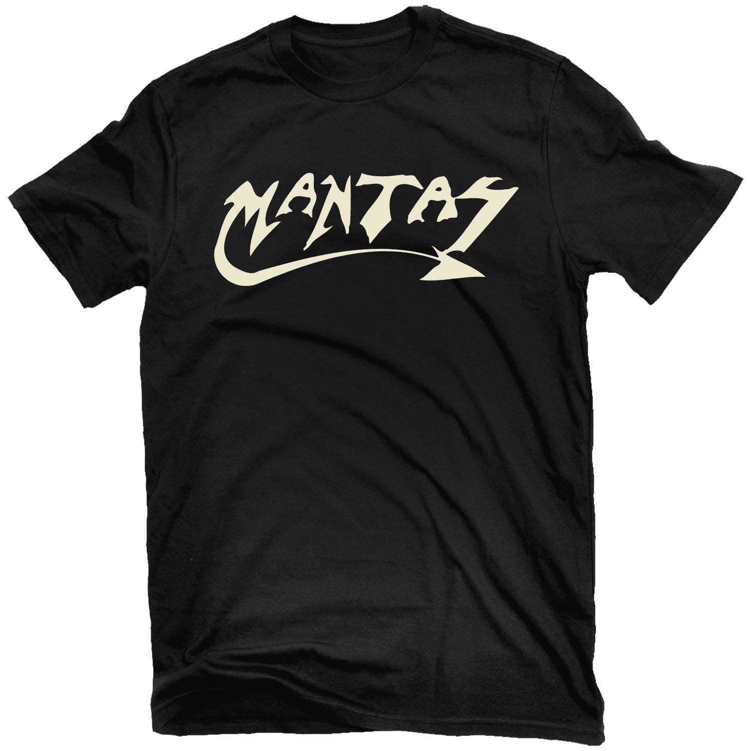Mantas "Logo (Cream on Black)" T-Shirt