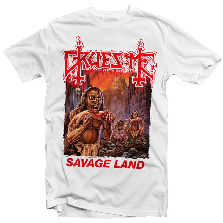 Gruesome "Savage Land (White)" T-Shirt