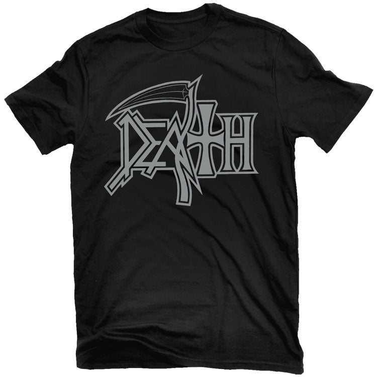 Death "New Logo (Silver on Black)" T-Shirt