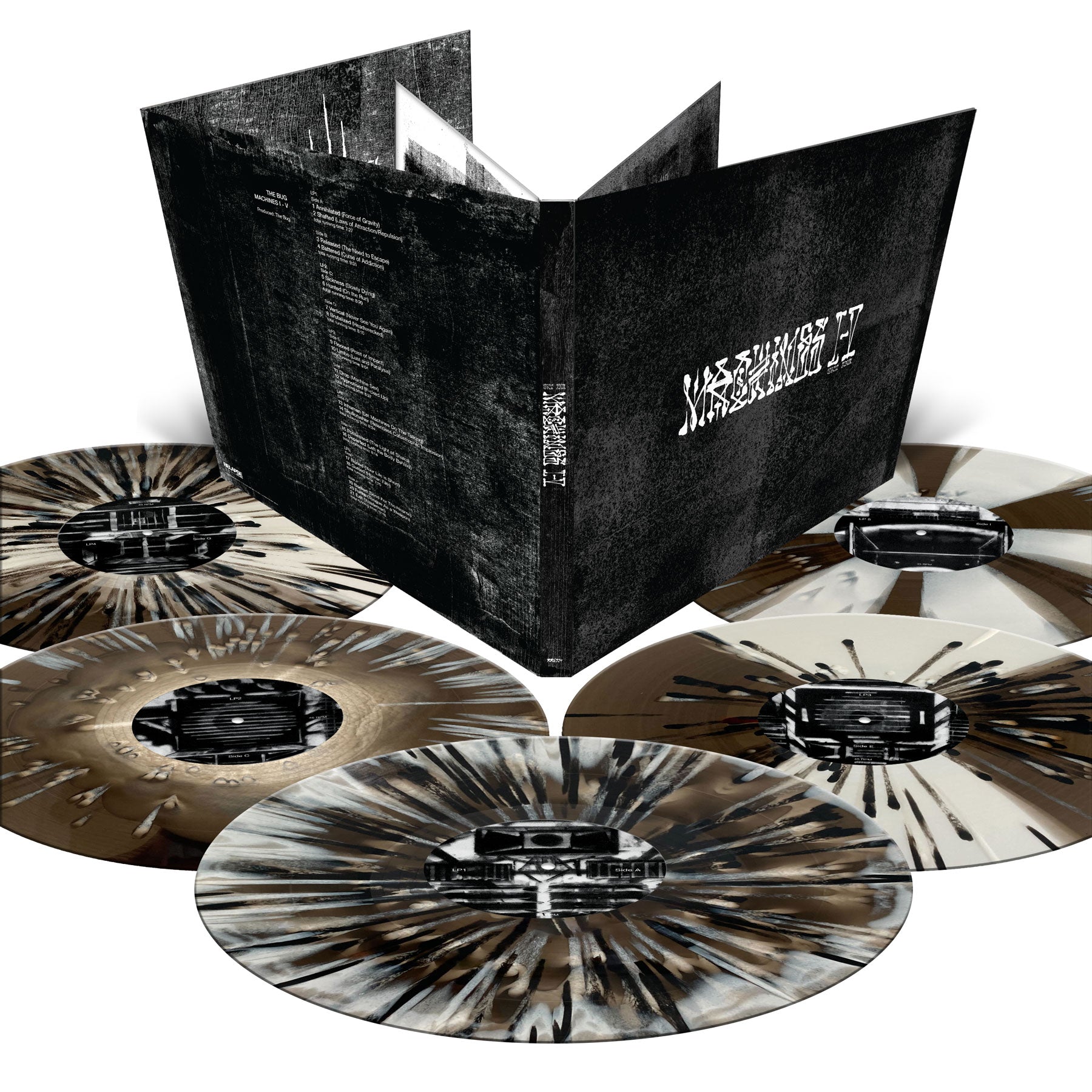 The Bug "Machines I - V (Deluxe Boxset)" deluxe 5x12"