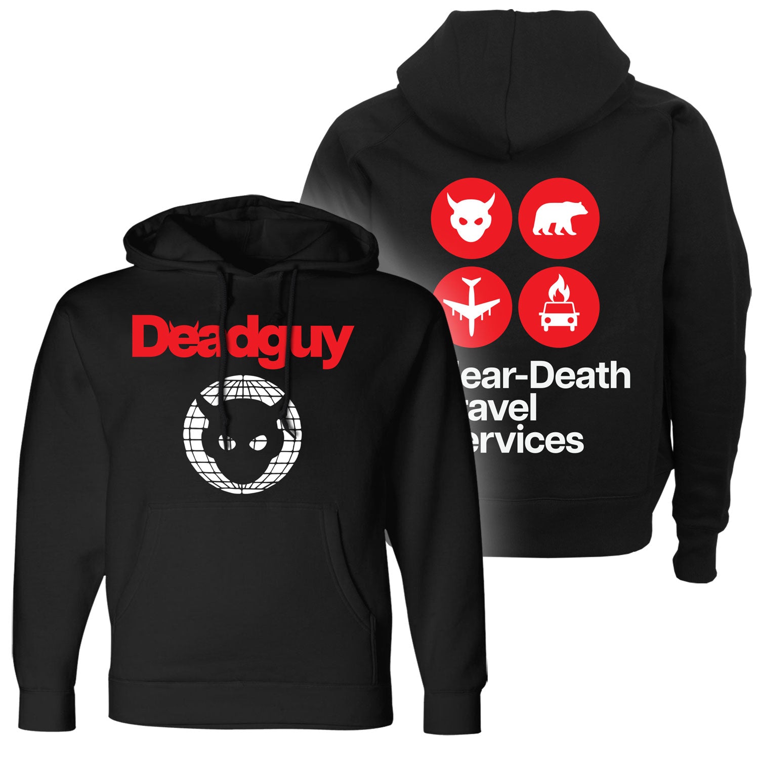 Deadguy "Near-Death Travel Services" Pullover Hoodie