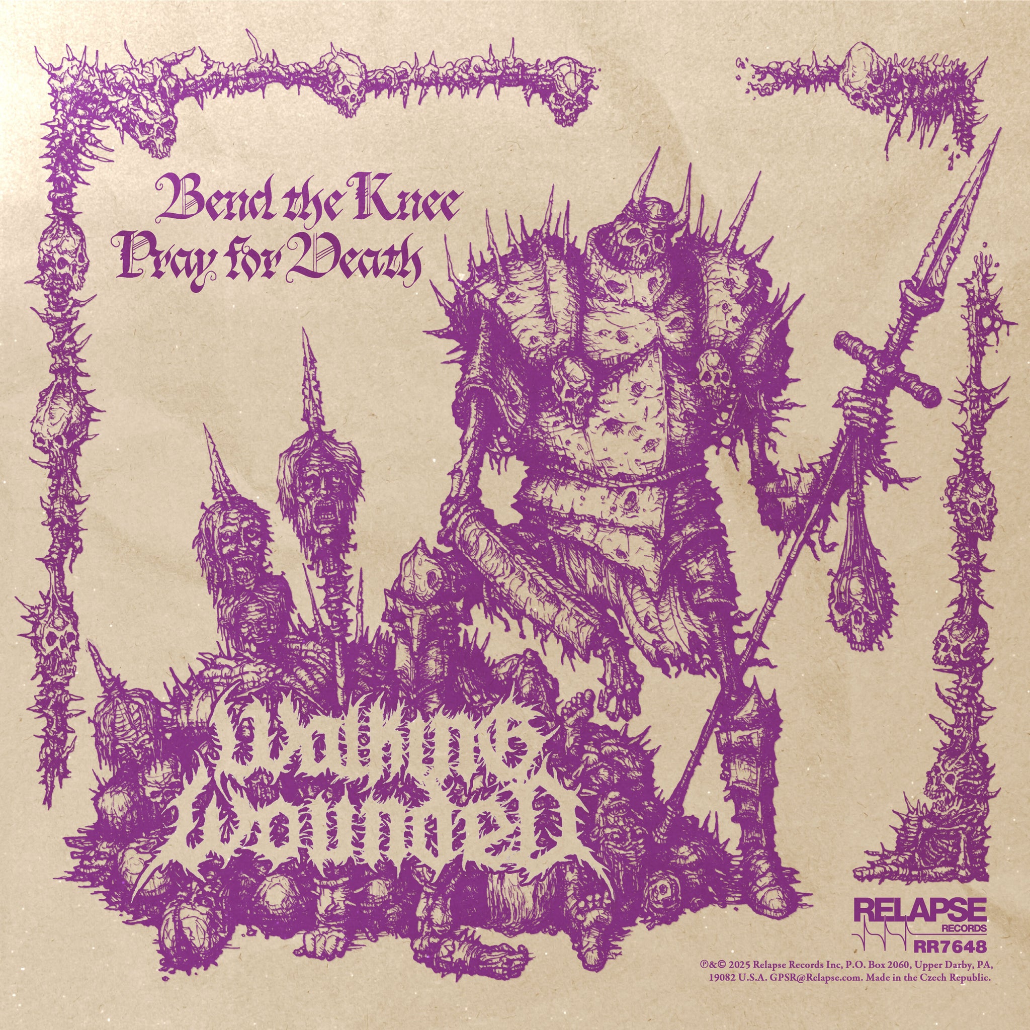 Walking Wounded "Bend The Knee, Pray For Death" 7"