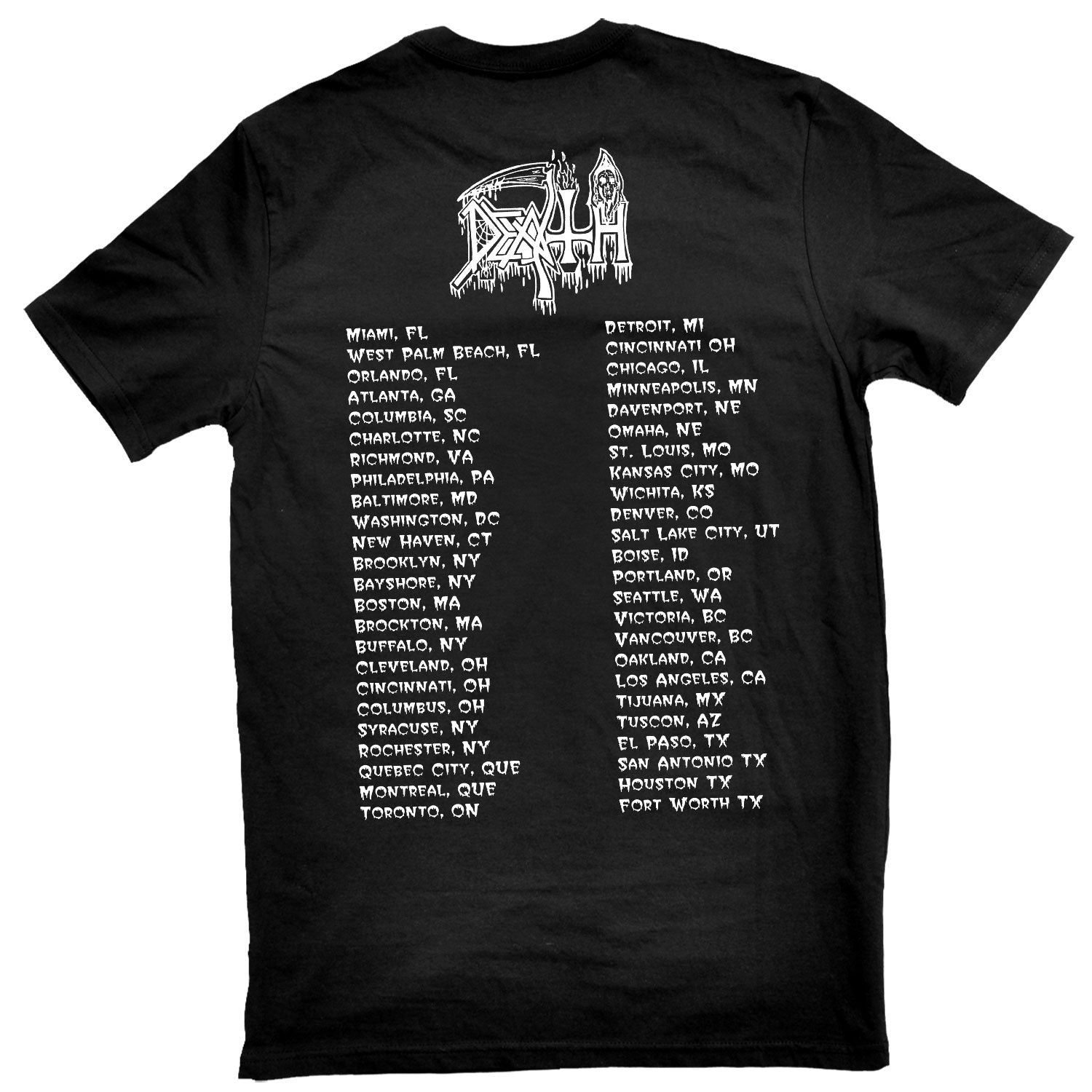 Death Symbolic 1995 Japan Tour Very Rare Retro style T shirt