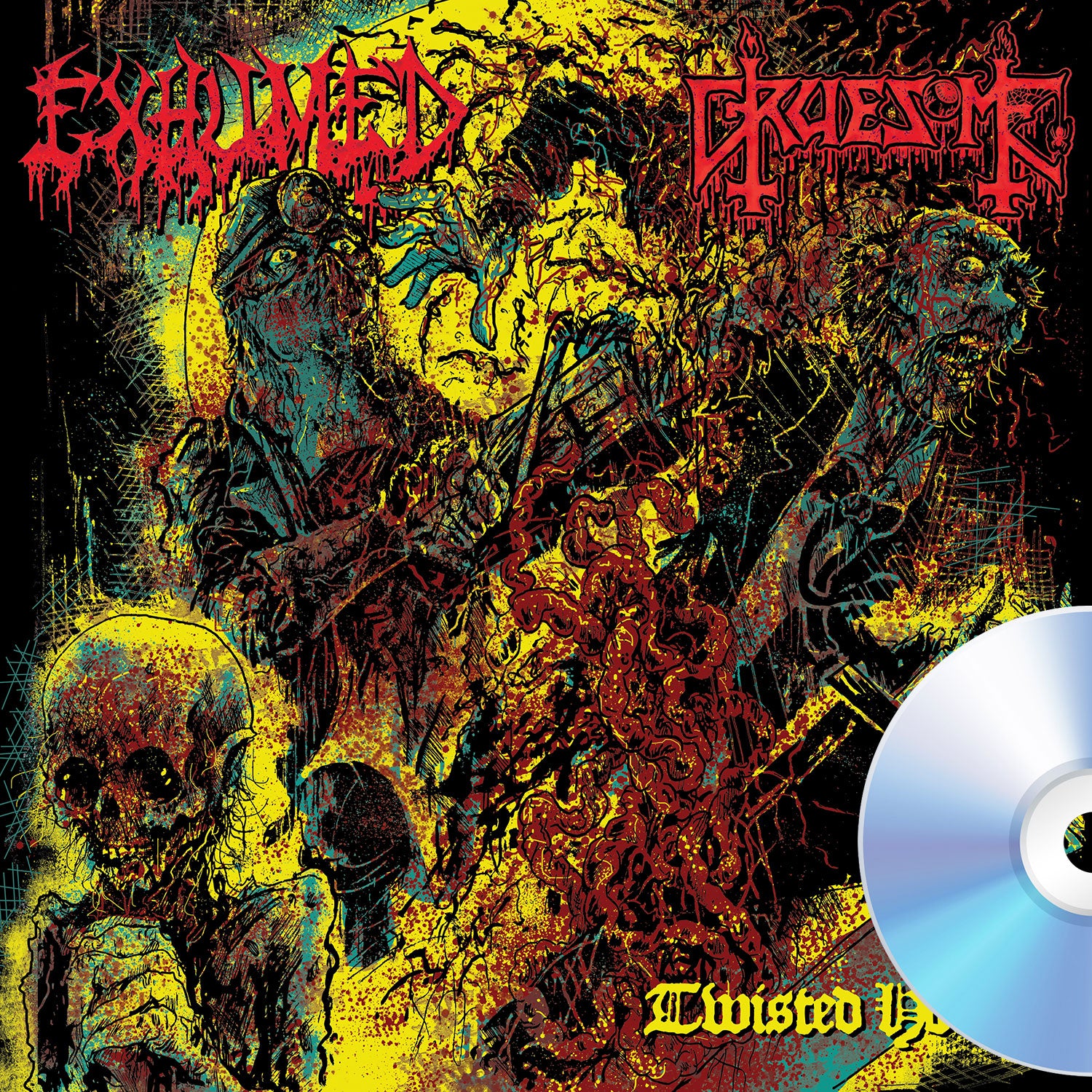 Exhumed / Gruesome "Twisted Horror" CD