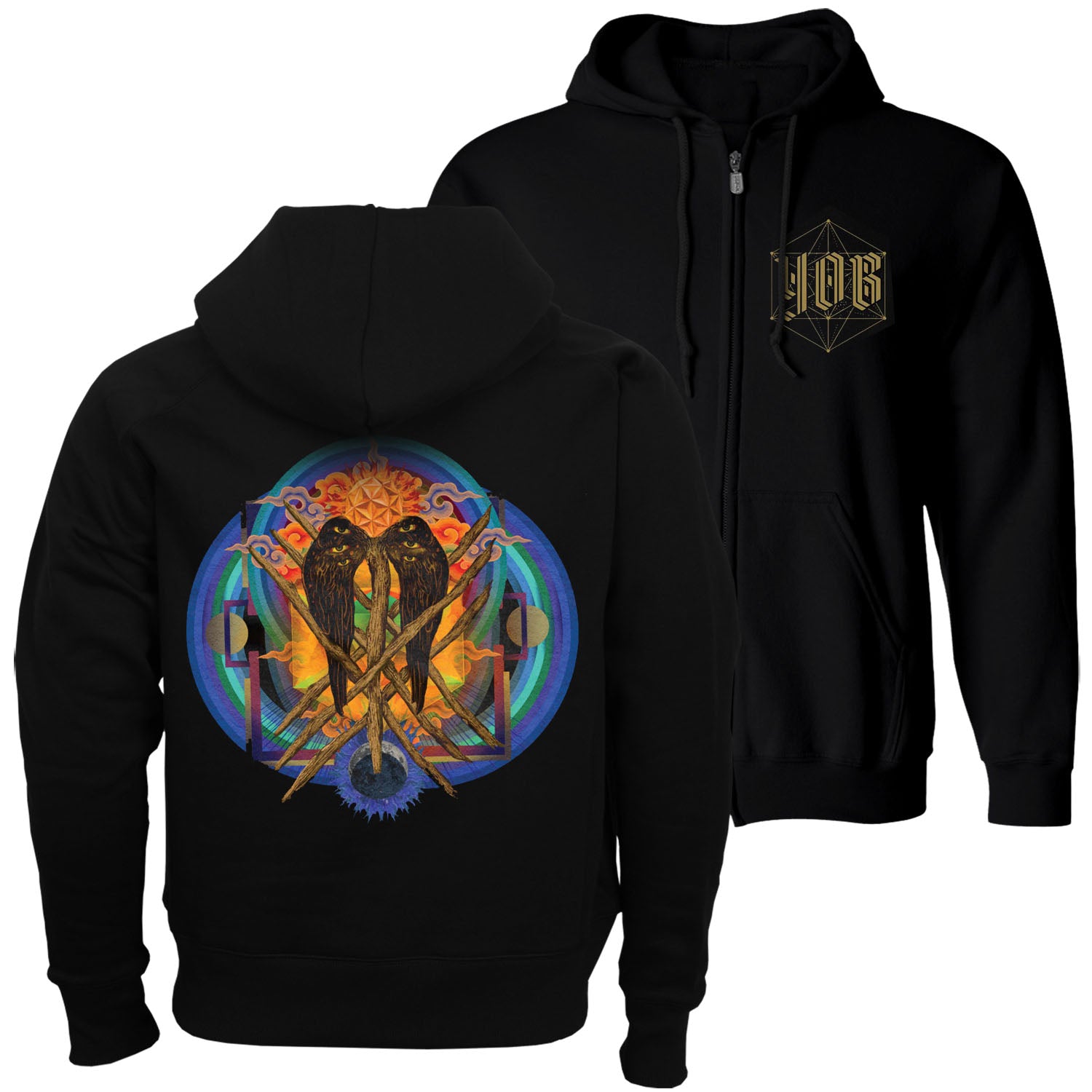 YOB "Our Raw Heart" Zip Hoodie