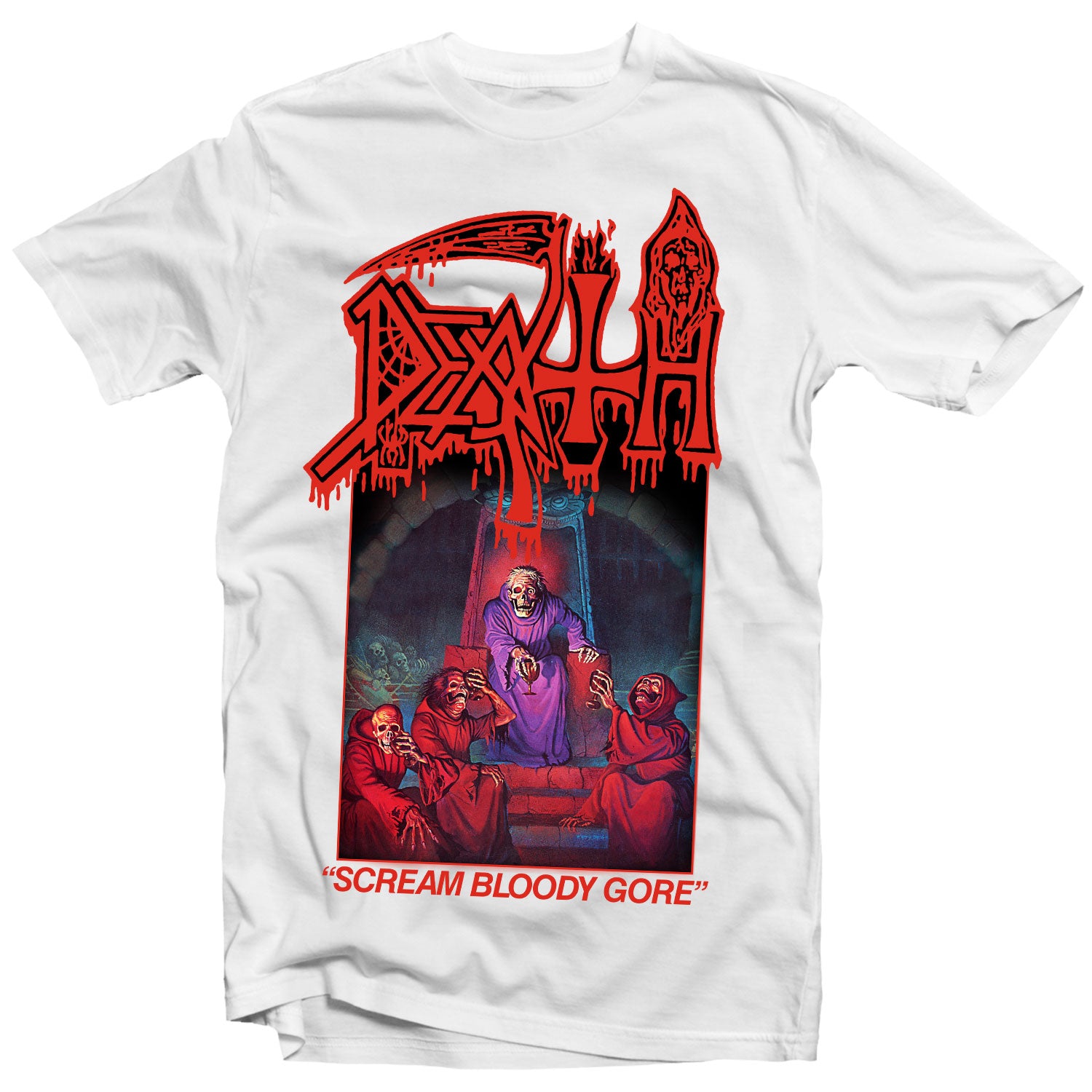 Death "Scream Bloody Gore (White)" T-Shirt