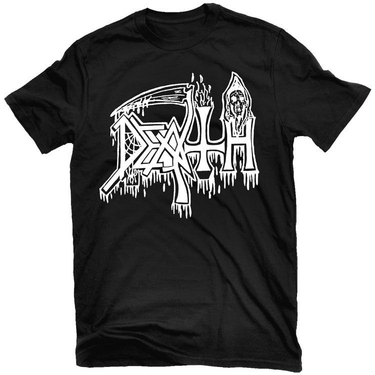 Death "Classic Logo (White on Black)" T-Shirt