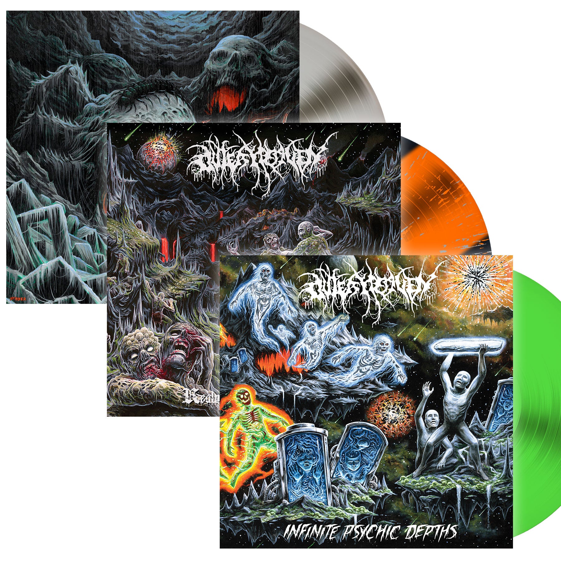 Outer Heaven "Infinite Psychic Depths + Realms of Eternal Decay + Live at Saint Vitus LP Bundle" Bundle