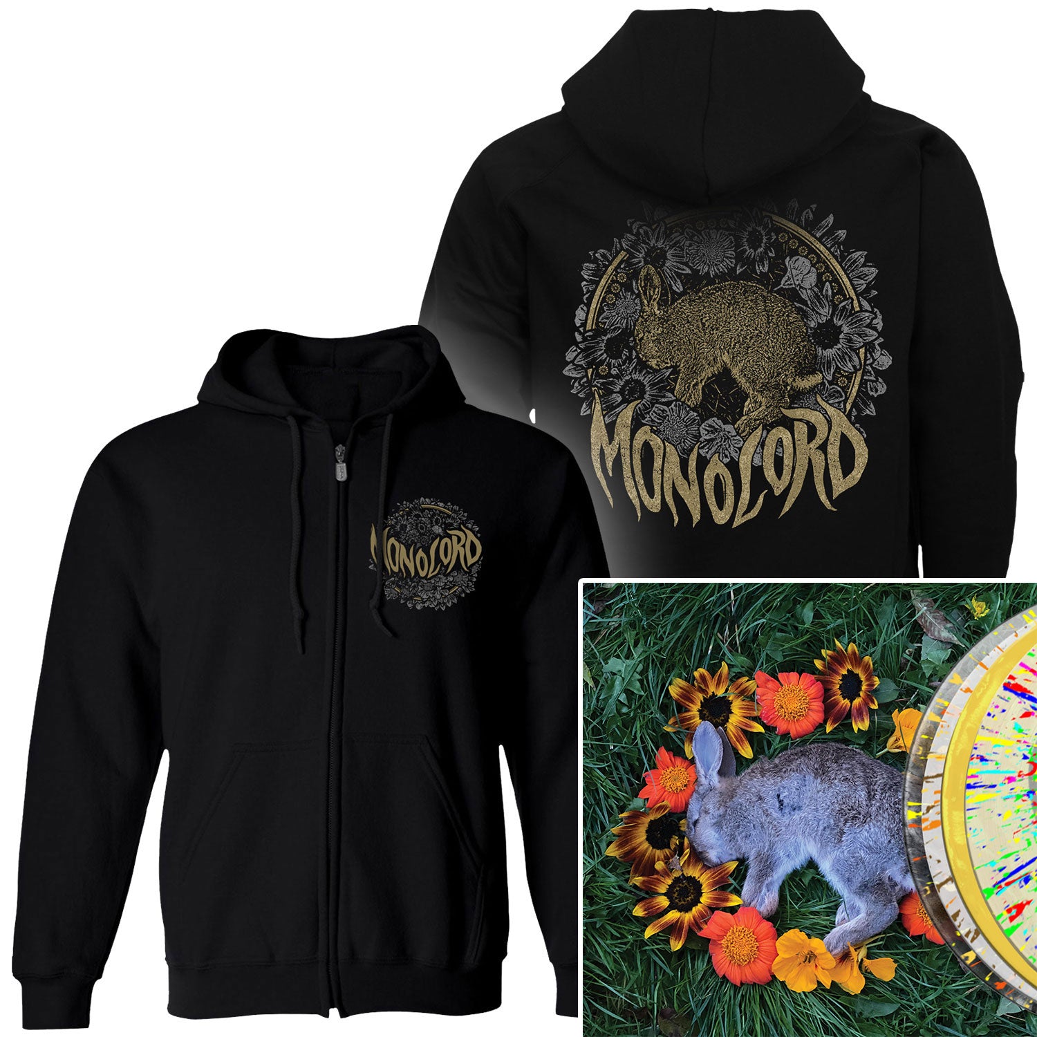 Monolord "Your Time To Shine Zip Up Hoodie + LP Bundle" Bundle