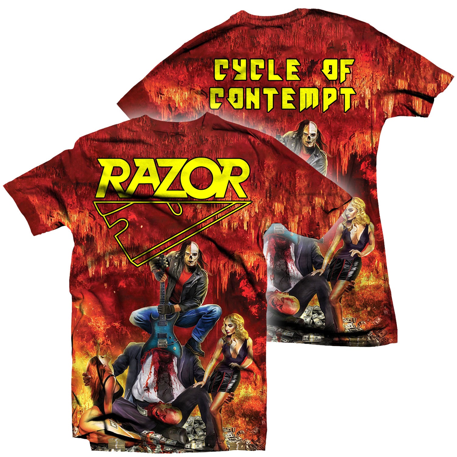 Razor "Cycle of Contempt All Over Print" T-Shirt
