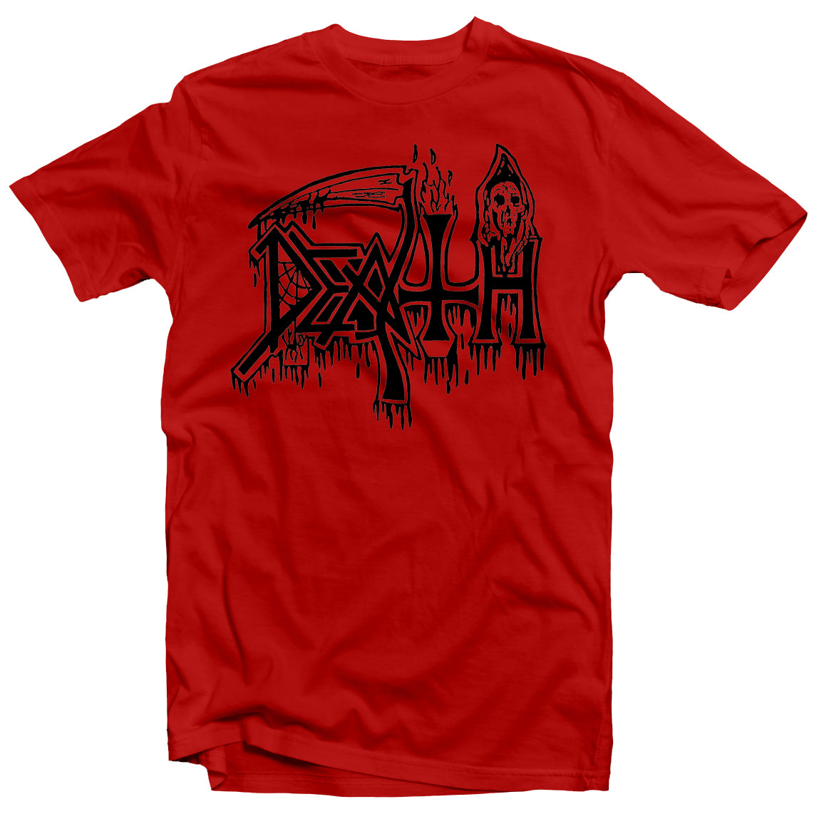 Death "Classic Logo (Black on Red)" T-Shirt